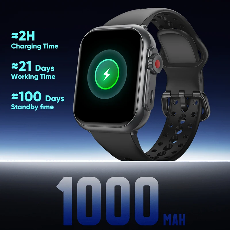 Smart Watch Ultra 2 SE Men Women 1000mAh HD AMOLED Heart Rate 100+Sport Bluetooth Call GPS Track Waterproof Smartwatch For Apple 3