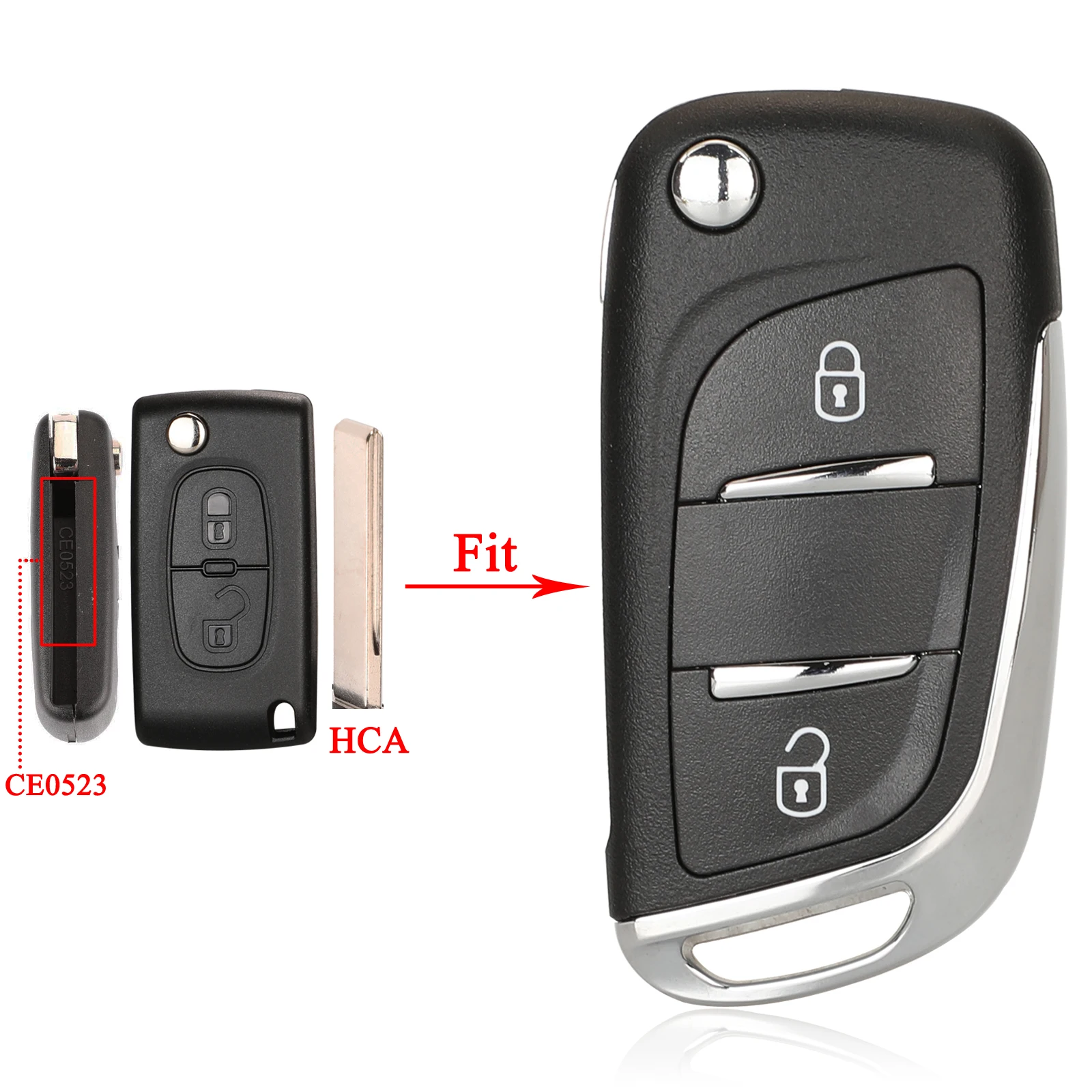 Premium Folding Key Shell Case | Enhanced Design