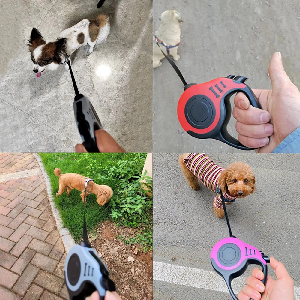 Retractable Dog Leash For Small Medium Large Dogs And Cats Walking_voghion.com