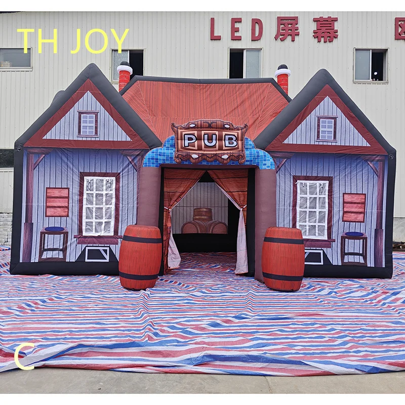 free air shipping to door,5x4m inflatable nightclub tent, outdoor portable  inflatable bar cabin disco nightclub pub tent - AliExpress
