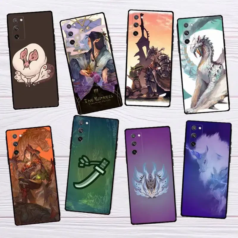 Custodia Per Telefono Da Gioco M-Monster-Hunter Per Samsungs23 S22 S21 S20 Ultra Pro S10 S30Plus 20 Cover Ultra Nera