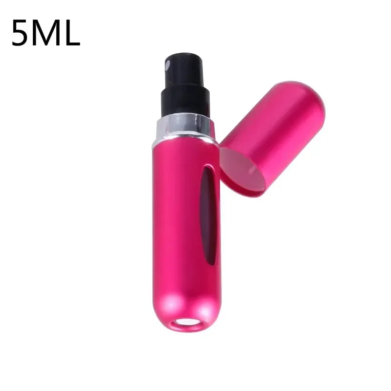 Compact Refillable Travel Perfume Atomizer - Portable 8ml/5ml Spray Bottle