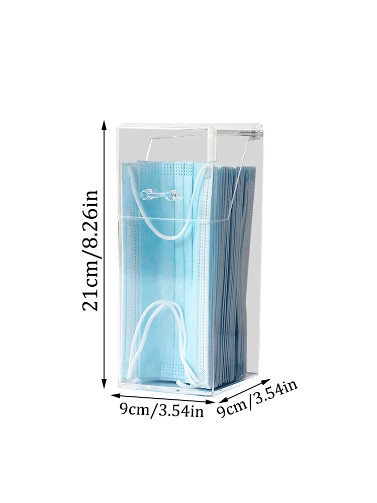 Transparent Mask Storage Box For Hallway And Entrance_voghion.com