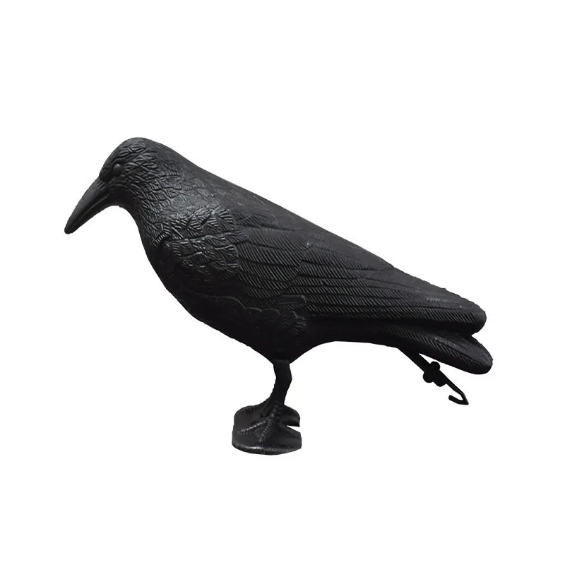 Decoracion Jardin ExteriorSimulation Black Crow Raven Bird Repellent Pest Control Pigeon Repellent Garden Decoration Outdoor