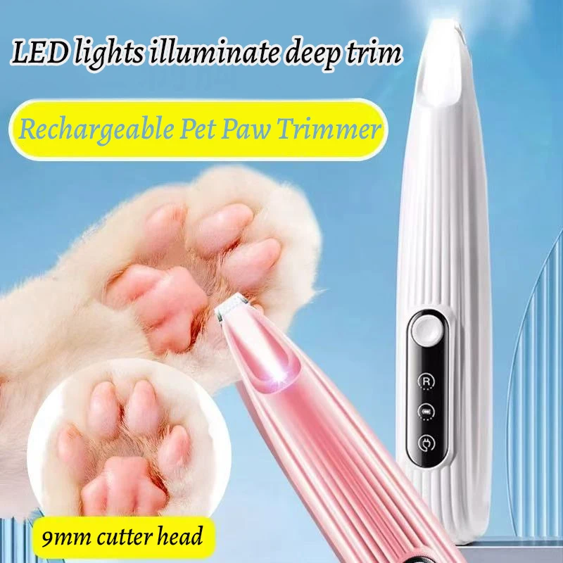 Waterproof Low Noise Pet Grooming Trimmer with LED Light Dog & Cat Hair Shaver for Face Ear Paw Hip and Foot hair trimmer,pet clipper,dog hair trimmer,pet hair trimmer,dog clipper