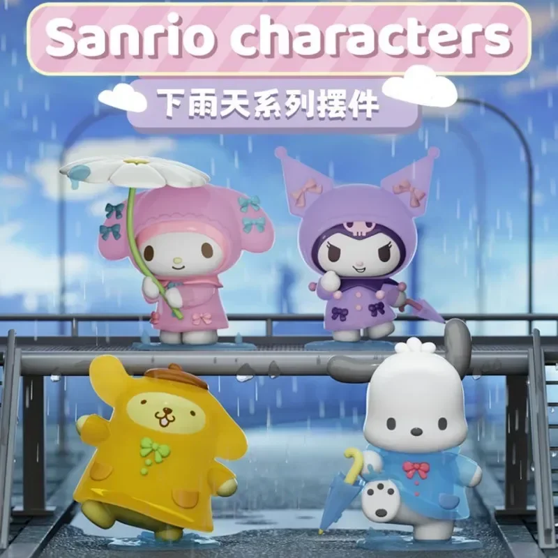 

Sanrio Rainy Day Series Anime Figure Cartoon Peripheral Actoin Figures Pvc Model Garage Collectible Decorative Ornaments Girl Gi