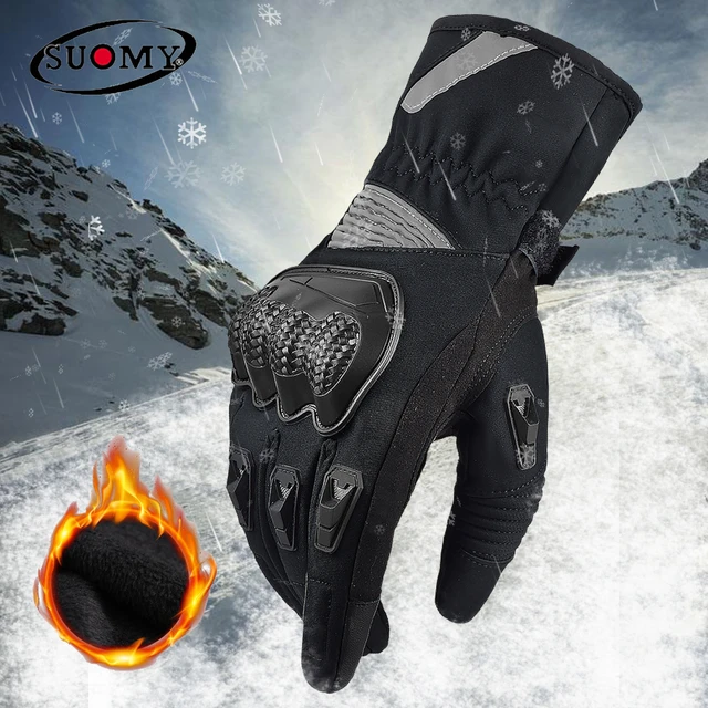 SUOMY-Guantes de motocicleta para hombre, manoplas cálidas anticaída para  Motocross, con calefacción para pantalla táctil, accesorios impermeables  100% - AliExpress