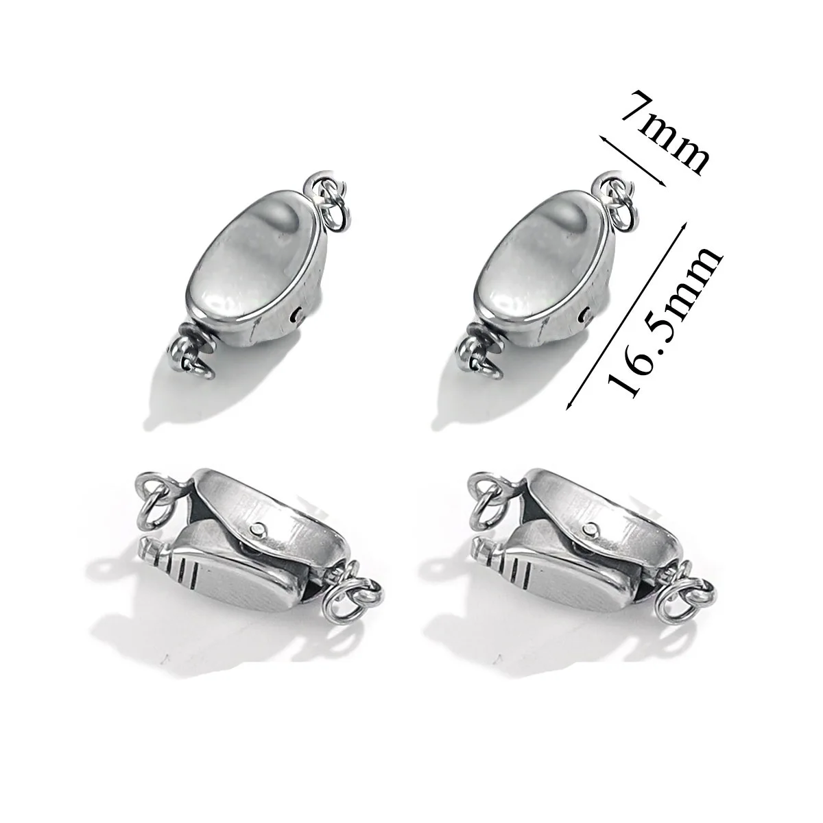 Stainless Steel Pea Button DIY Accessories Wholesale for DIY Jewelry Making Supplies 7