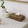 Simple Living Room Tissue Box Walnut Wood Bathroom Paper Box Table Desktop Storage Box Wooden Tissue Case Kitchen Accessories 4