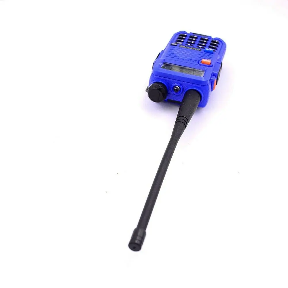 Baofeng UV5R Two Way Radio Pure Blue VHF UHF LCD Screen Dual Display Standby CTCSS DCS VOX DTMF HAM Wireless Communication