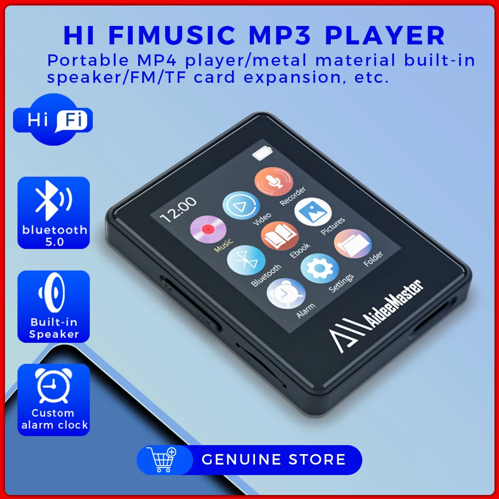 MP3 Mini Music Player Bluetooth 5.0 Student Sports Walkman Ebook MP3 Player Brand Customised Model