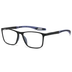 Lightweight Blue Light Blocking Flexible Reading Glasses - Comfortable, Eye Strain Relief for Men and Women (Blue)