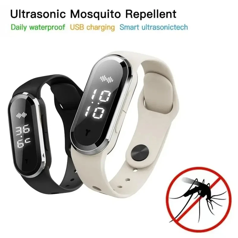 

M21 Practical Ultrasonic Body Shape Wristband Smart Magnetic Bracelet Heart Rate Fitness Pedometer Wristbands Prevent Mosquitoes