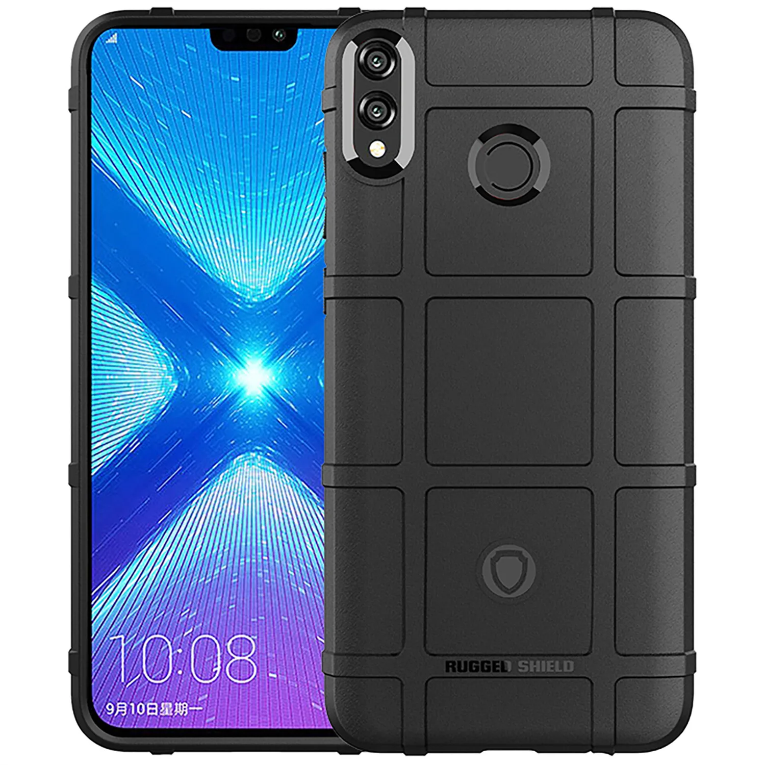 

Shield Case for honor 8x Y Max 8s 8a 8 Pro Shockproof Rubber Phone Cover for Honor 8X Max Anti-Slip Grid Silicone Cases