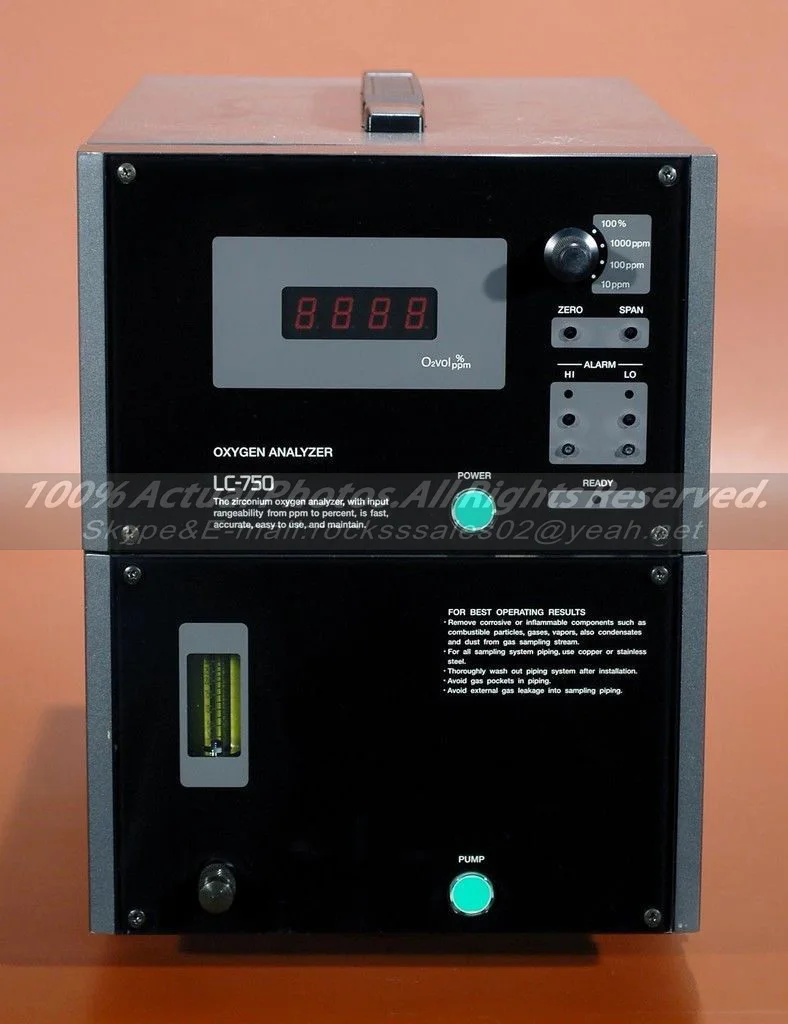 

OXYGEN ANALYZER LC-750/PC-120 Used In Good Condition With Free DHL / EMS