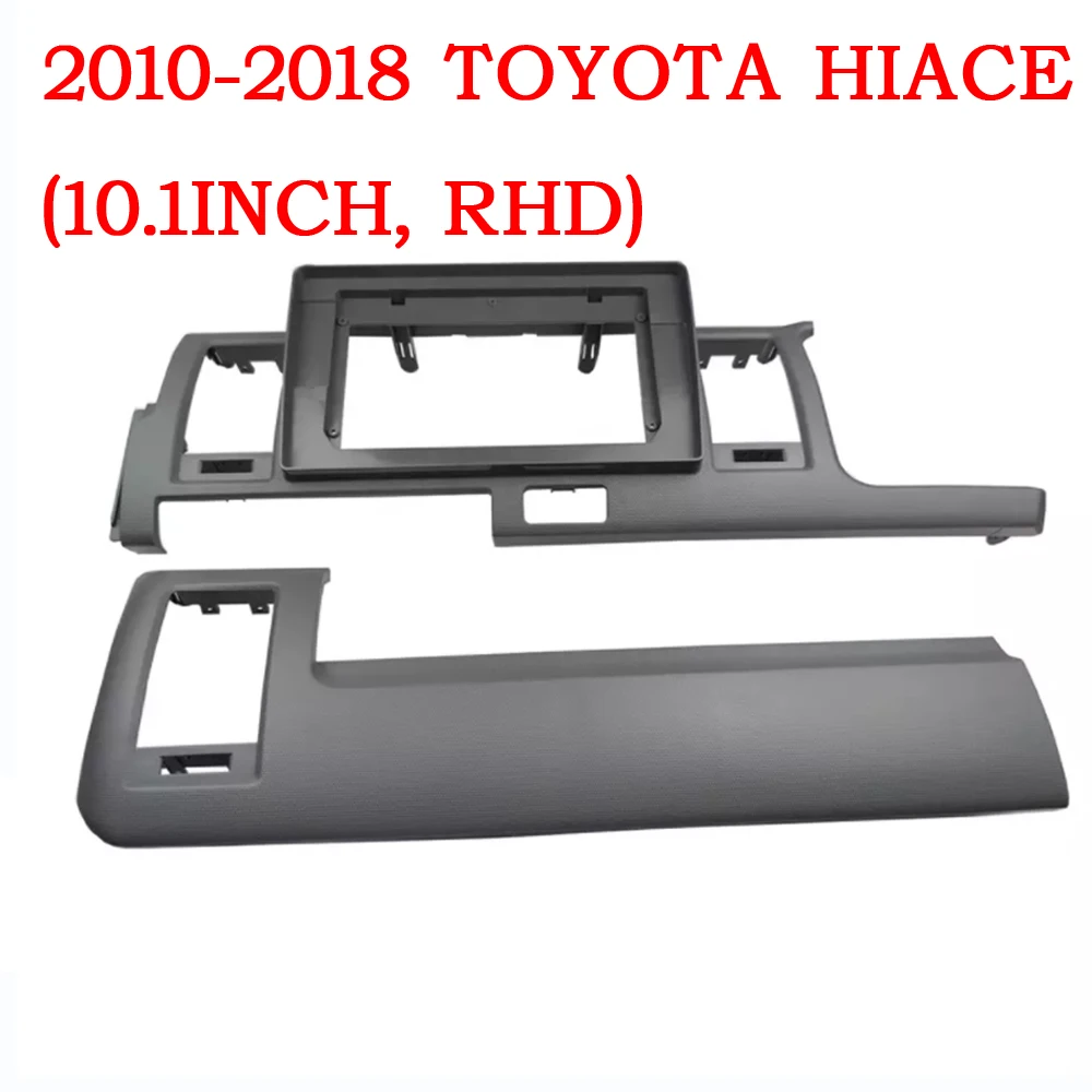 

Автомобильный радиоприемник 10,1 дюйма, 2 din, облицовка, рамка для Toyota Hiace 2010-2018, панель, установка приборной панели, отделка, canbus, кабель питания, стерео