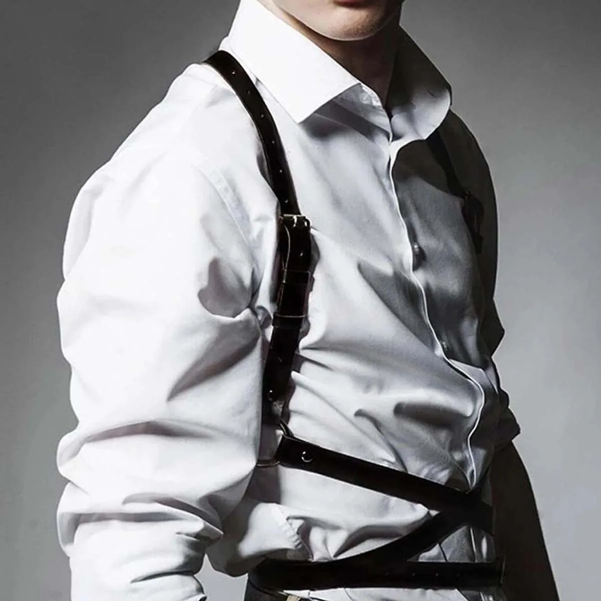 Harness For Men Strap Harness Belt Sexy Shoulder Bondage Chest Harness Waist Belt Straps Suspenders Goth Harajuku Belt