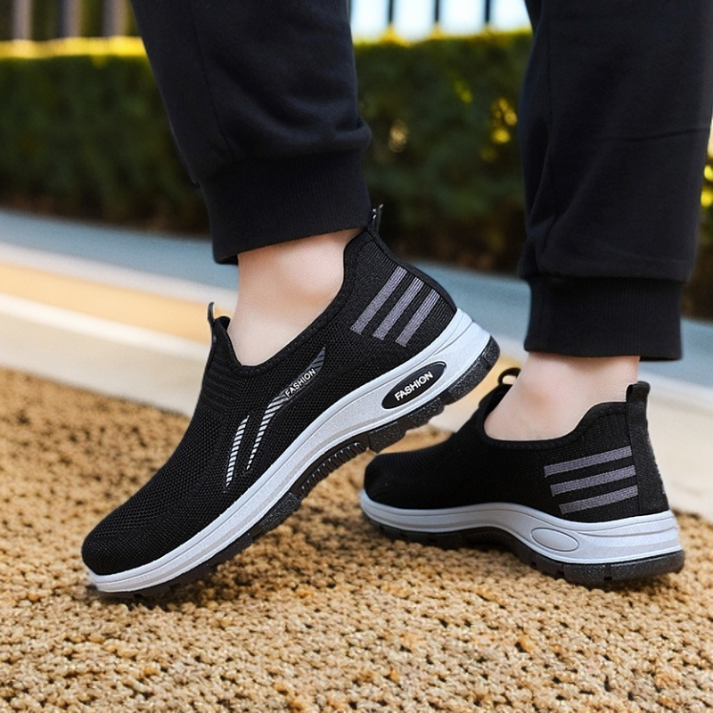 New Middle-aged and Elderly Casual Non-slip, Light and Comfortable One-pedal Cloth Shoes Shoes for Men Spring and Summe