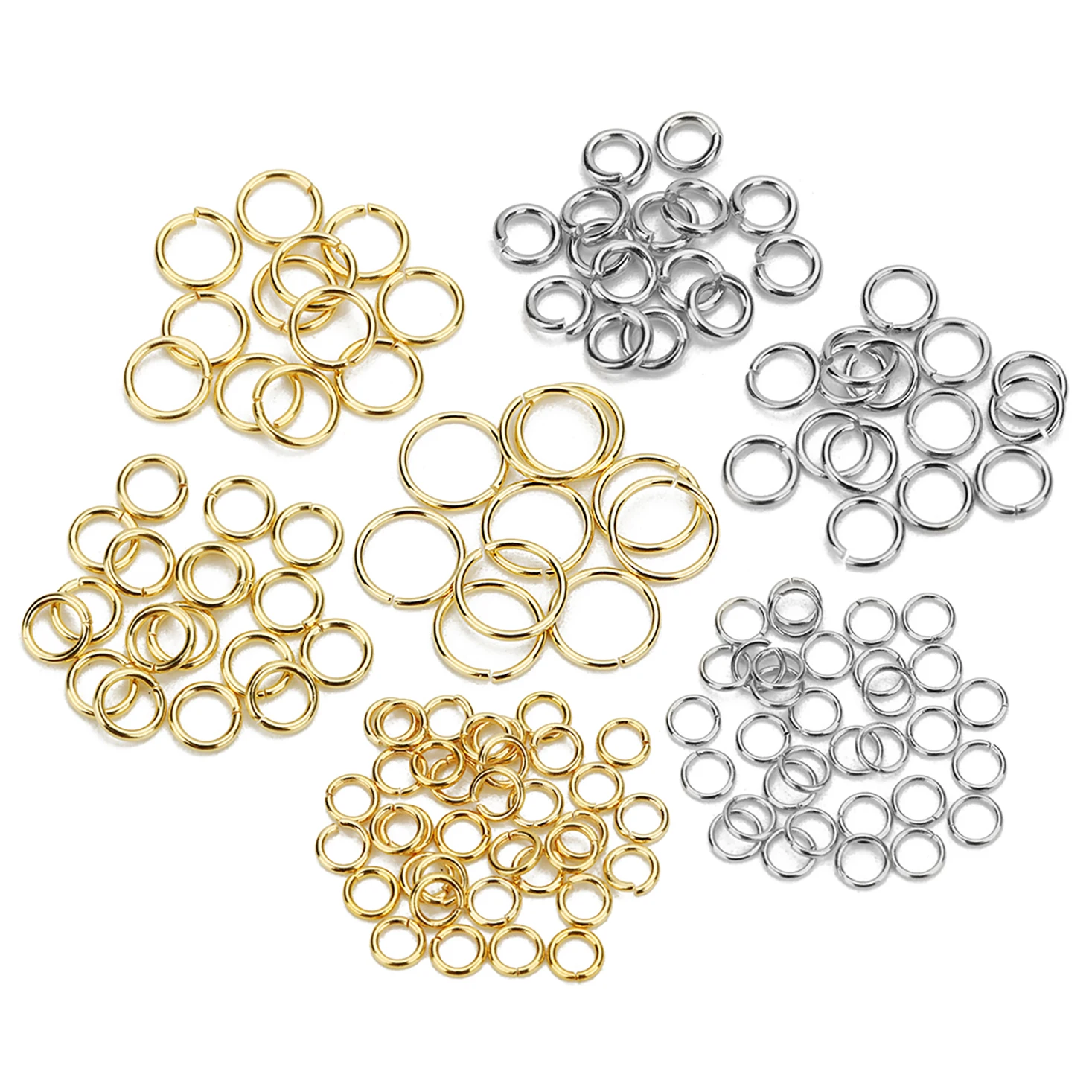 Lot D'environ 1200 Anneaux De Saut Fendus 5mm - Couleur Argent Foncé - Sans Nickel - Pour Création Bijoux