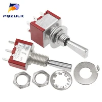 Mini Toggle Switch 3 Position 2 Position ON OFF ON DPDT SPST DPST 6A 125VAC 3A 250VAC Latching Flat Handle for Car Truck - Image 5