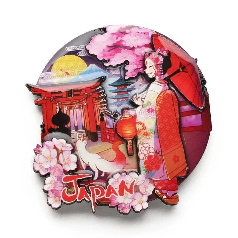 Magnete Frigorifero Nara Giappone 3D - Souvenir Di Viaggio, Regalo Decorativo Per Casa E Cucina (6x6 Cm) - 6