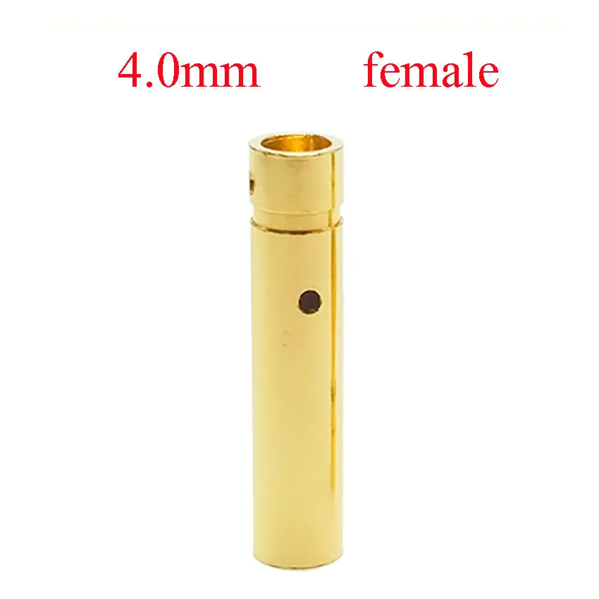 10PCS 2mm 3mm 3.5mm 4mm 5mm 5.5mm 6mm RC 배터리 골드 도금 총알 바나나 플러그 고품질 남성 여성 총알 바나나 플러그