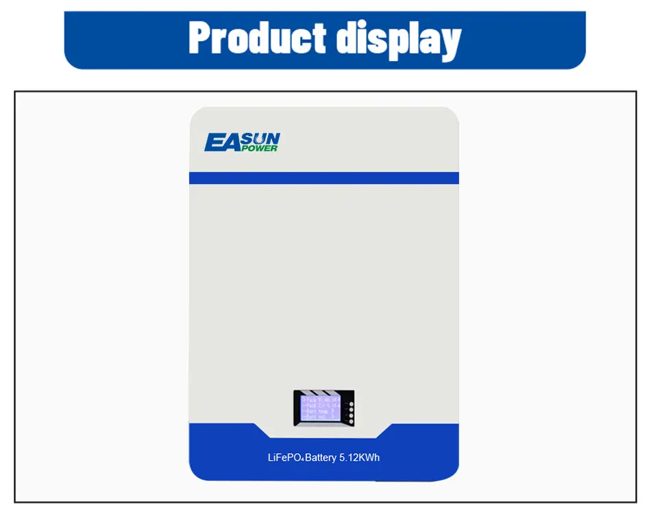 EASUN 300Ah/15kWh 200Ah/10kWh 100Ah/5kWh 48V 51,2V 16S Lifepo4 Lithium-Eisen-Akku parallel 6000+ Solar- und Heimenergie – Detail 15
