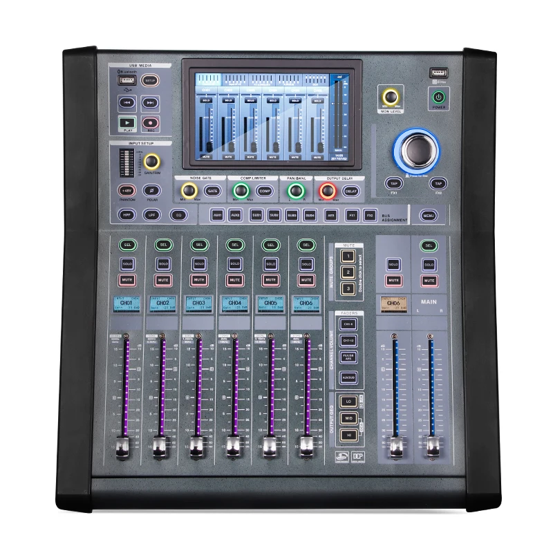 

Biner Factory Direct Professional 18 Channel Digital Audio console DJ Mixing MD16 audio mixer digital