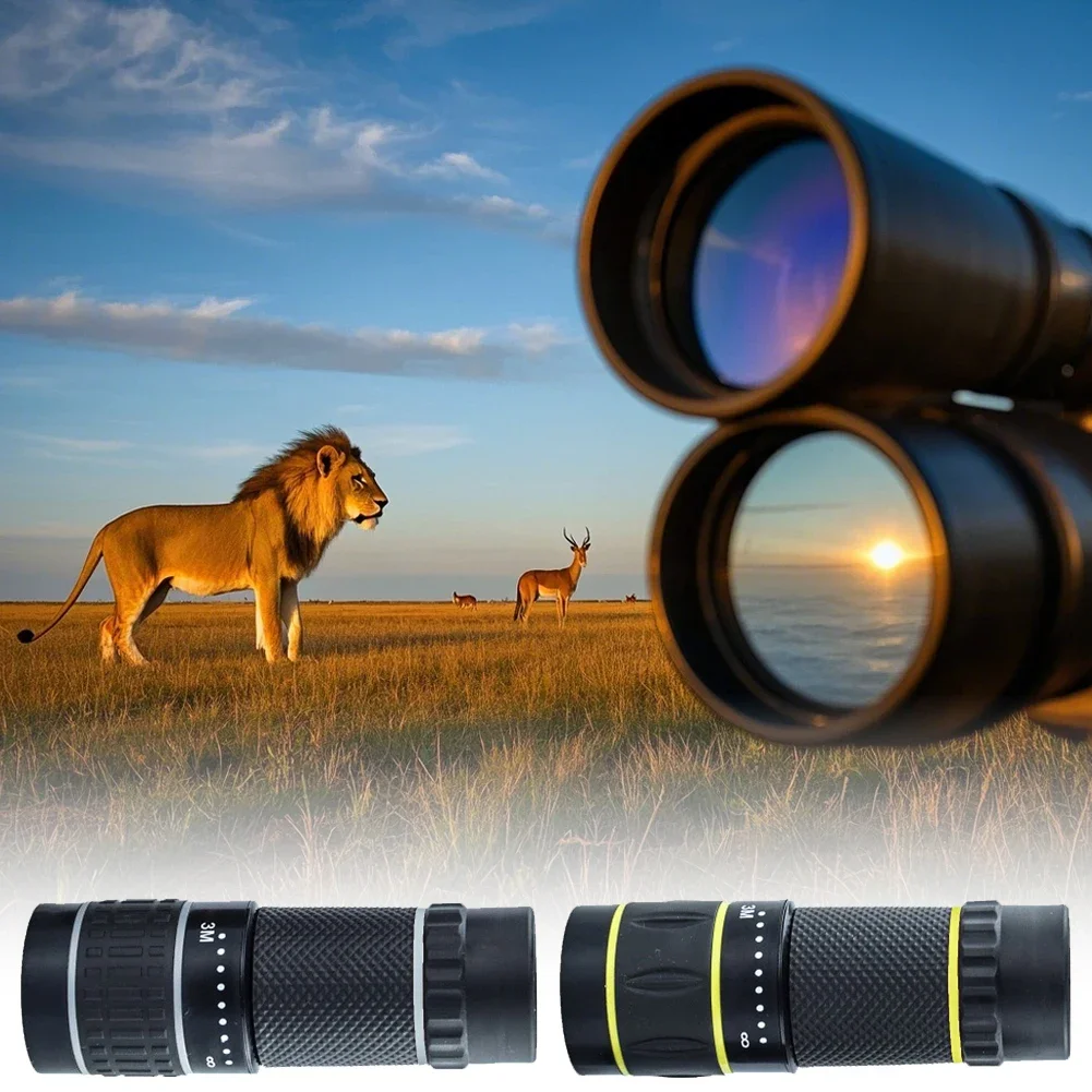 High Quality 10x22 Monocular Telescope Zooming Focus Green Film Pocket Monocular Portable Optical Hunting Tourism Scope