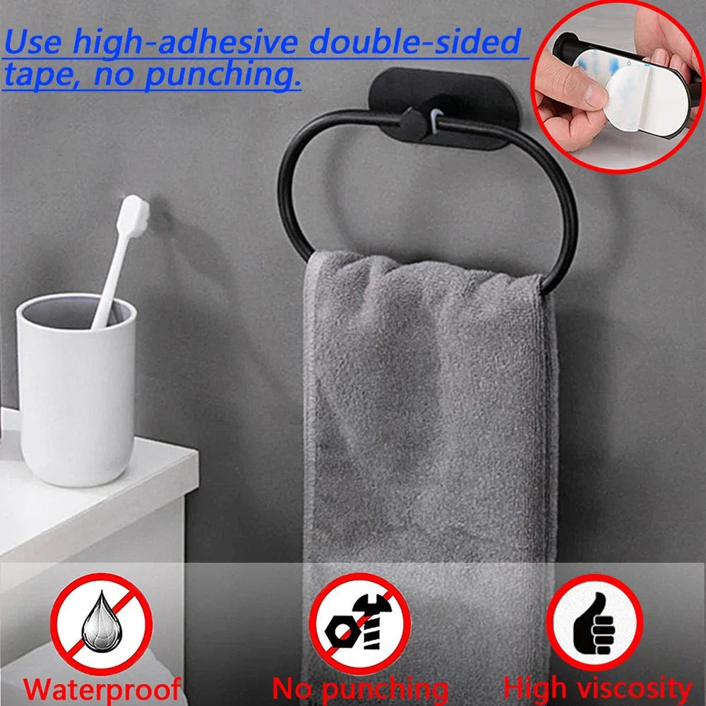 Self-Adhesive Stainless Steel Towel Rack 3