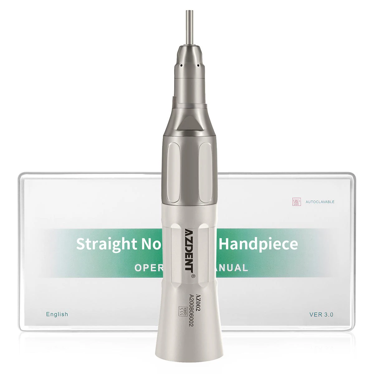 AZDENT Dental Low Speed Handstück Winkelstück 1:1 Gerade Externe Wasser Spray Luft Motor Betrieb Zahnmedizin Ausrüstung Werkzeug – Detail 13