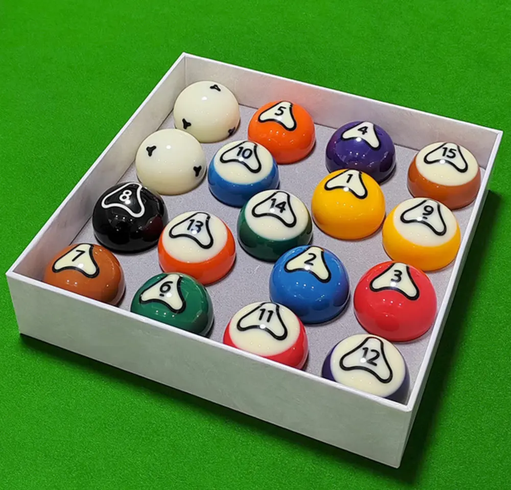 Belgium DYNASPHERE Phenolic Billiard Pool 17 Balls Set Regular Size 2-1/4"(PALLADIUM))