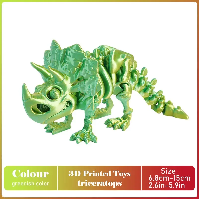 Realistic 3D Printed Movable Tyrannosaurus Rex Dinosaur Model - Decorative Desktop Piece & Unique Birthday Gift