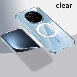 Magnetic Wireless Charging Shockproof Silicone Phone Case - Honor Magic7Lite (Clear Magnetic)