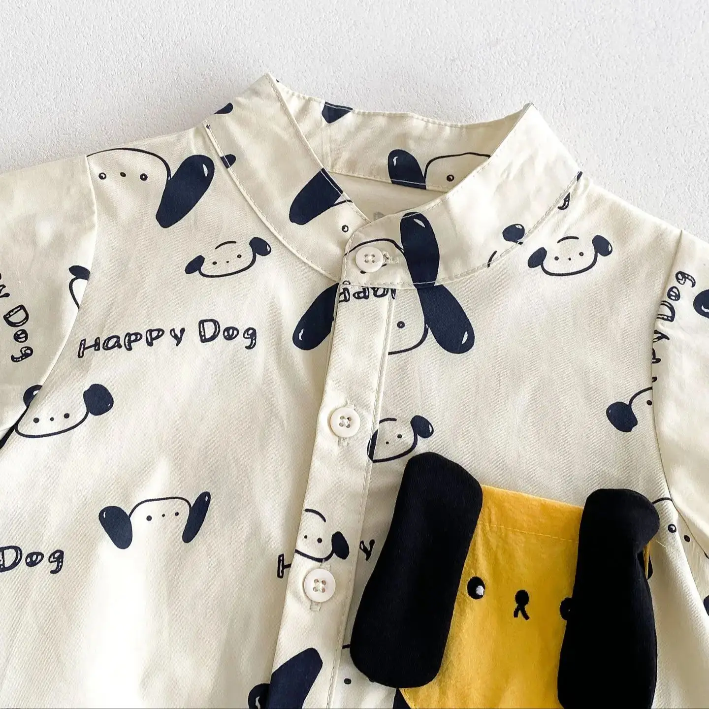 Cute Cartoon Doggy Baby Bodysuits One Piece Romper