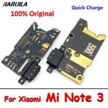  100% Original  For Xiaomi Mi Note 3 USB Charging Port Board Charger Dock Jack Socket Plug Connector Flex Cable With Microphone 