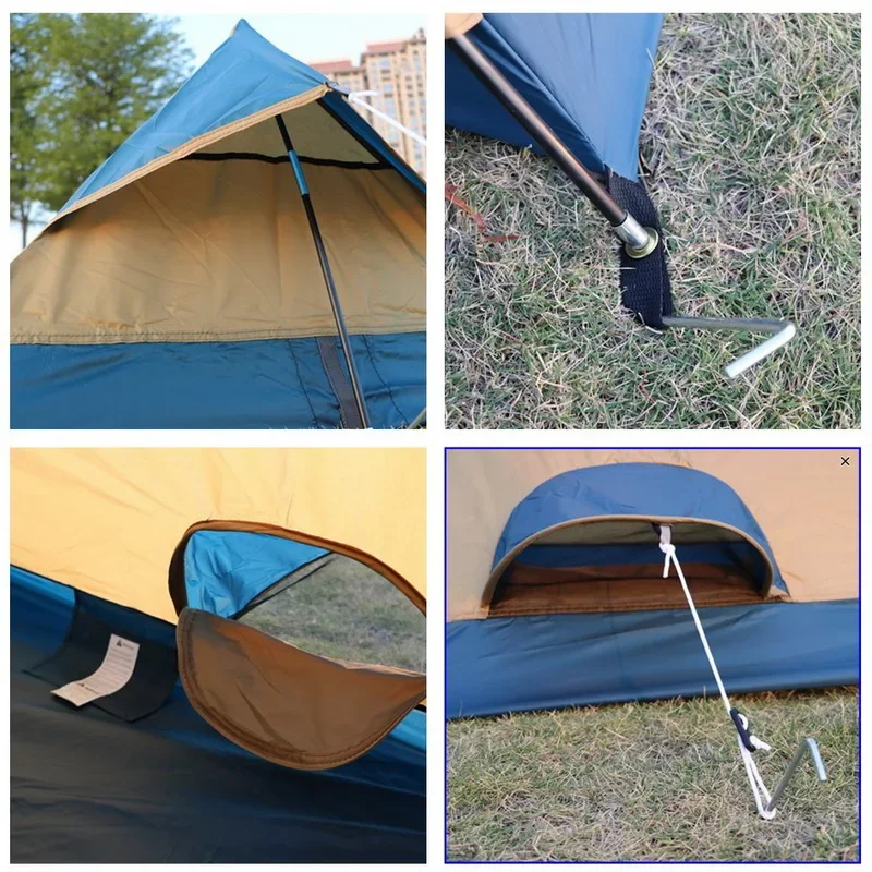 1 Person Ultra Light Portable Outdoor Camping Tent for Backpacking Hiking Cycling Beach Fishing