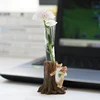 Creative Animal Flower Glass Vase Test Tube Plant Holder Hydroponic Transparent Container Office Dining Table Floral Home Decor 5