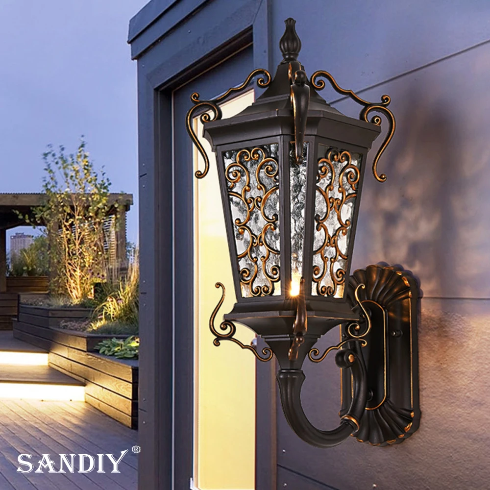 European Outdoor Wall Lights Waterproof Garden Lights Super Bright Outdoor Villa Front Door Entrance Both Side Balcony