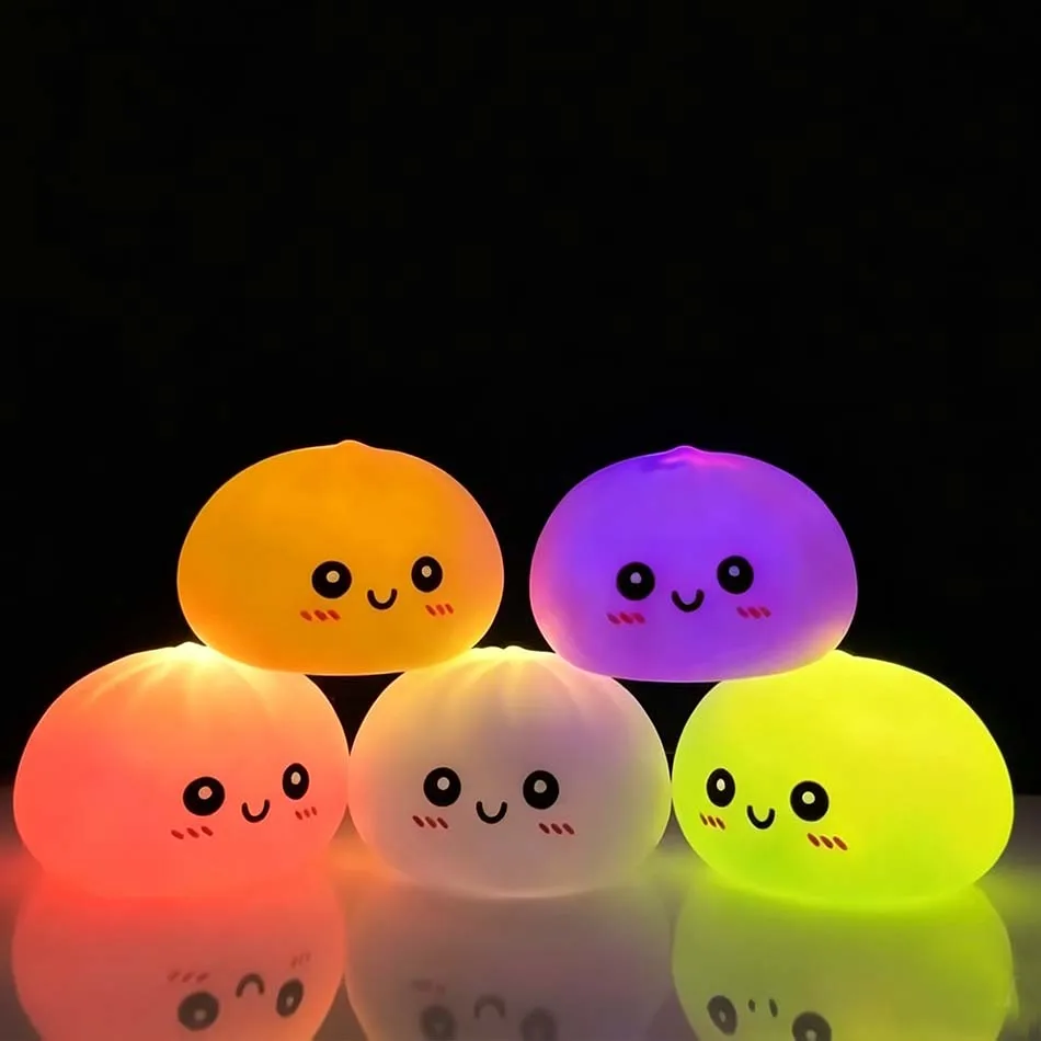 Dumpling Bun Stress Relief Squishy Ornament - Fun Desk Fidget Toy & Unique Gift