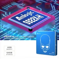 GT-King Pro WiFi 6 Beelink 4 ГБ + 64 ГБ ТВ-приставка STB Dolby Audio DTS Listen Set Top Box 4K UHD HDMI 3D видеоформат синий светодиодный дисплей — изображение 2