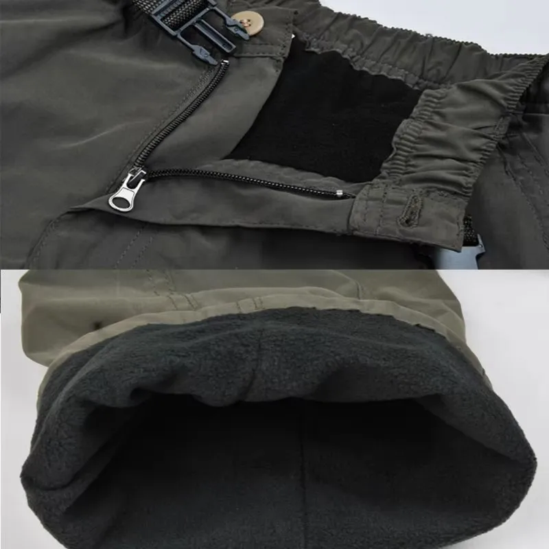 Pantalon cargo polaire tactique homme hiver 3XL pour pêche par grand froid coréen