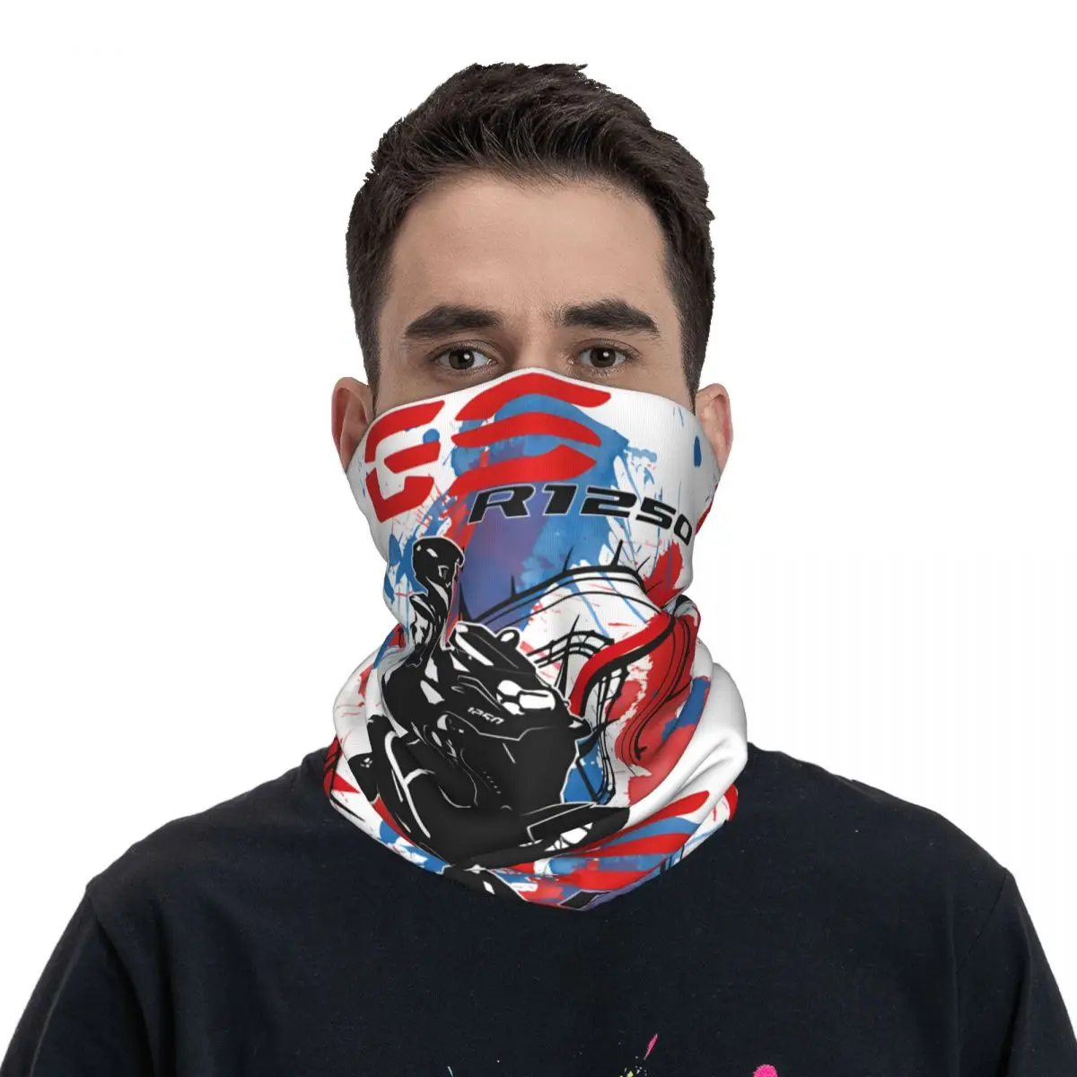 TSHIRT GS R1250 Bandana Neck Cover Motorcycle Club Gs adventure Wrap Scarf Balaclava Cycling Unisex Adult Breathable cycling bandana neck gaiter bandana neck cover multifunctional bandana motorcycle bandana