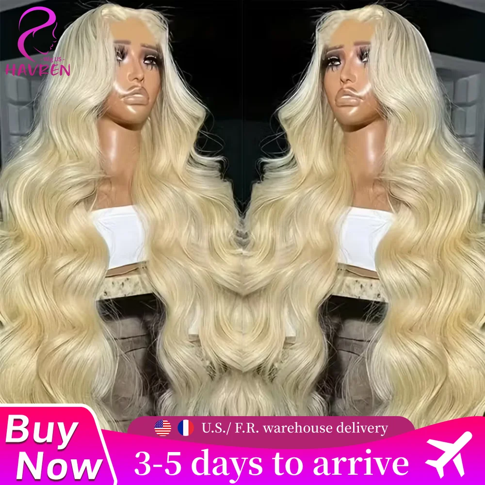 Body Wave 613 Blonde 13x4 Hd Lace Front Human Hair Wigs 220% Density Brazilian Pre Plucked Loose Body Wave 13x4 Lace Frontal Wig 1