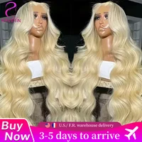 Body Wave 613 Blonde 13x4 Hd Lace Front Human Hair Wigs 220% Density Brazilian Pre Plucked Loose Body Wave 13x4 Lace Frontal Wig