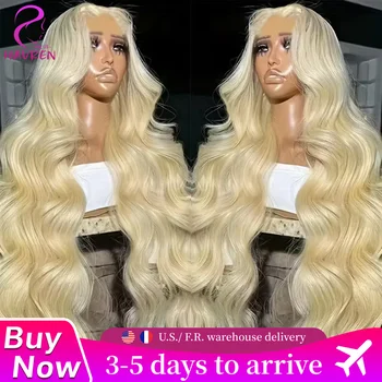 Body Wave 613 Blonde 13x4 Hd Lace Front Human Hair Wigs 220% Density Brazilian Pre Plucked Loose Body Wave 13x4 Lace Frontal Wig 1