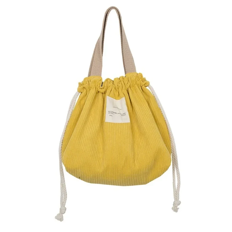 Children Portable Warm Bag Pack Lunch Bag Insulation Package Food Picnic Pouch for Kids Simple Drawstring Organiser Bento