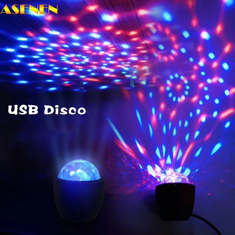 

Mini Disco Balls Led Stage Light Voice Activated Magic Effect Ball Lamp Crystal Flash RGB Party Lights for Home DJ Entertainment