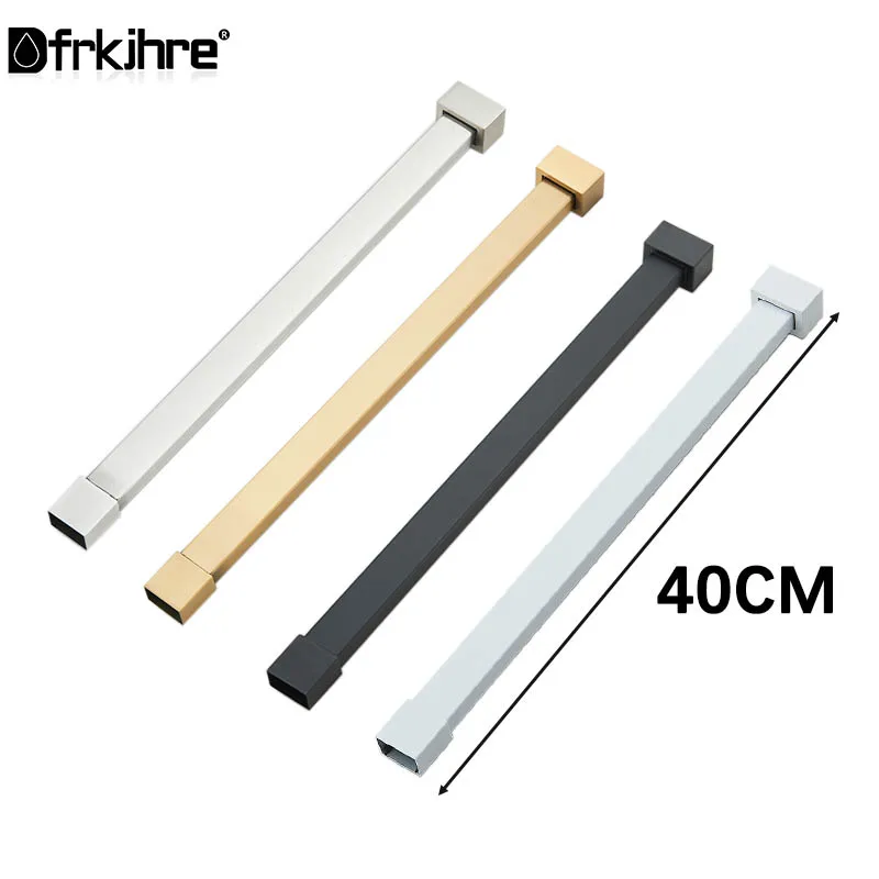 Shower Set 40 Tube-Bar Extend Pipe For Shower Faucet Black Chrome Extension Tube Bar For Bathroom Faucet shower pipe extension height adjustable shower bar