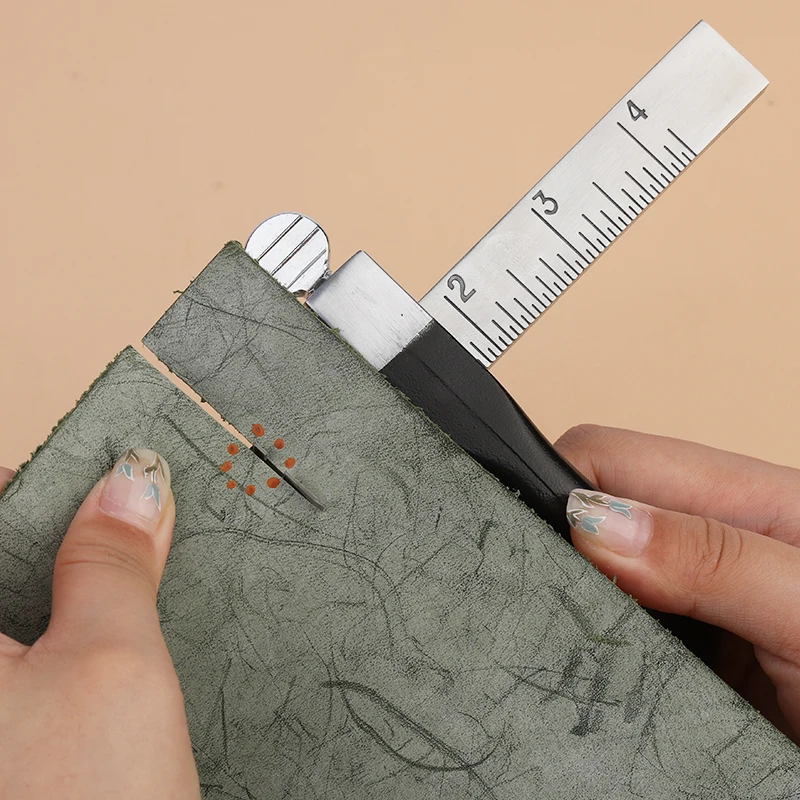 Professional Leather Belt Cutting Gauge leather tools leather craft tool kit leather craft tools leather craft tool Adjustable Leather Strap String Cutting Tool Set 2 Blades Craft Tool Kit